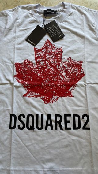 Camiseta DSQUARED2 Hoja Roja Manga Corta