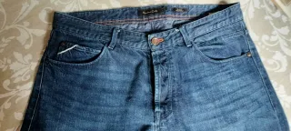 Pantalón Massimo Dutti Slim Fit Azul Talla L 42