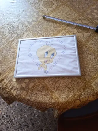 Cuadro bordado Tweety