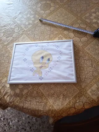 Cuadro bordado Tweety