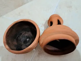 Incensario de barro artesanal