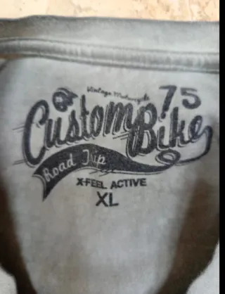 Camiseta Custompile Bike gris talla única