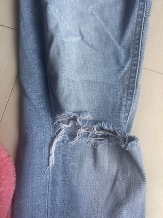Vaqueros desgastados azules