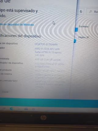 Ordenador portátil HP Beige/Negro