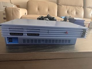 Consola PS2 Azul con Mandos y Juegos