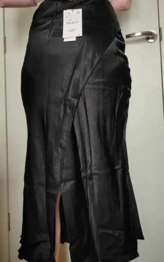 Falda Zara Negra Larga