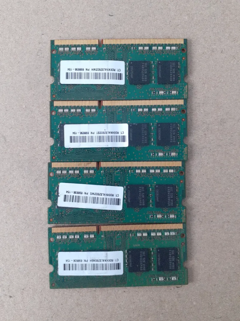4x 4GB DDR3 1600MHz Samsung RAM afbeelding 2