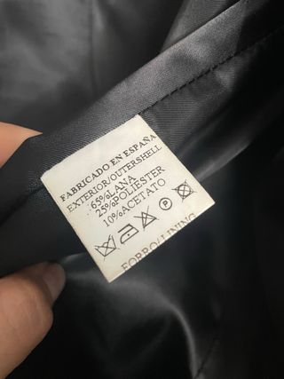 Abrigo largo lana XXL