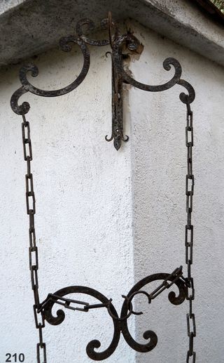 Colgante forjado para macetas vintage