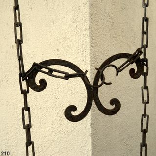 Colgante forjado para macetas vintage