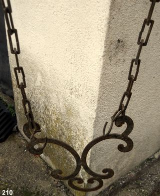 Colgante forjado para macetas vintage