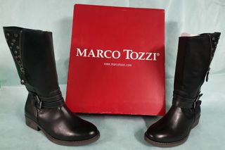 Botas de mujer Marco Tozzi de piel natural