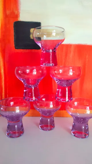 6 coppe Alessandrite anni 70 vintage