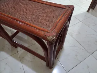 Urge! Mueble recibidor mimbre y espejo