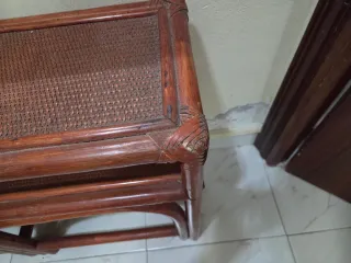 Urge! Mueble recibidor mimbre y espejo