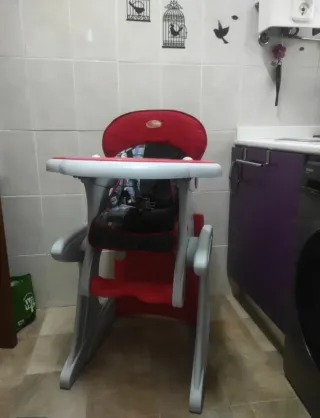 Trona Pupitre MS Roja y Gris