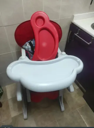 Trona Pupitre MS Roja y Gris