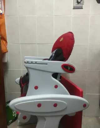 Trona Pupitre MS Roja y Gris