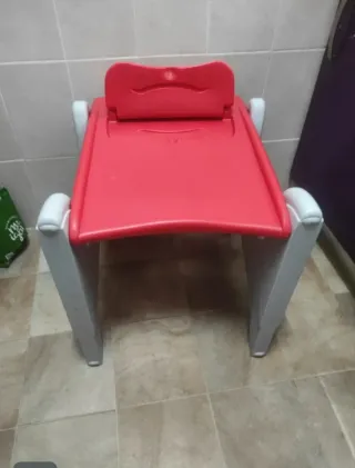 Trona Pupitre MS Roja y Gris