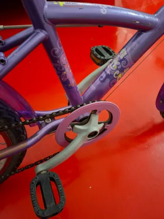 Bicicleta infantil morada