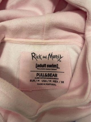 Sudadera rosa Rick and Morty