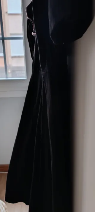 Vestido pin up bordado loros negro