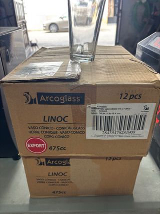 Arcoglass Vasos Cónicos Linoc - 12 Unidades