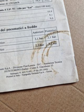 Lancia Delta HF INTEGRALE 16v Uso e Manutenzione