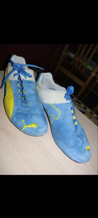 Zapatillas Puma Talla 43 Azul y Amarillo