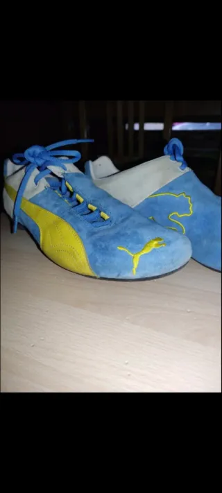 Zapatillas Puma Talla 43 Azul y Amarillo