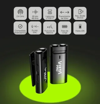 !VIETA PRO Influencer Micrófonos! Inalámbricos