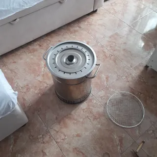 Set per barbecue e affumicatore in alluminio usato 2 volte