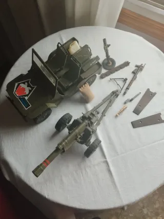 Conjunto Jeep, Cañón y Accesorios