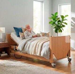 Cama ortopédica elevable con colchón