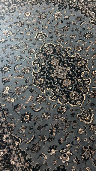 Alfombra Persa Azul y Gris