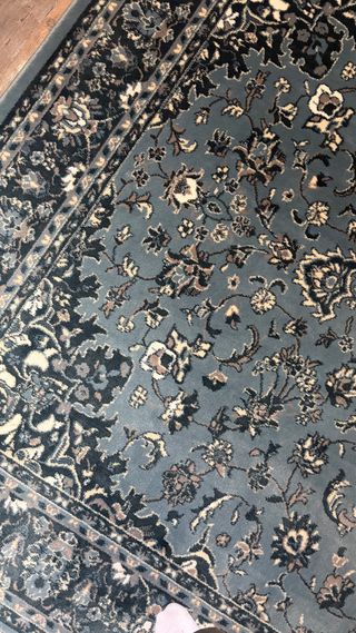 Alfombra Persa Azul y Gris