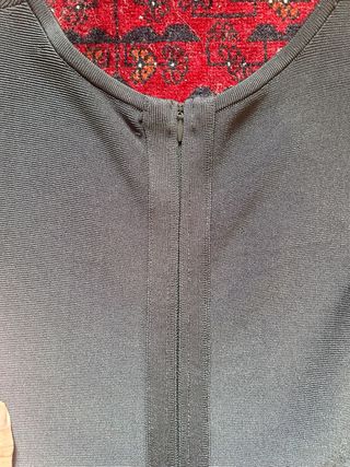 Vestido Uterque bondage verde