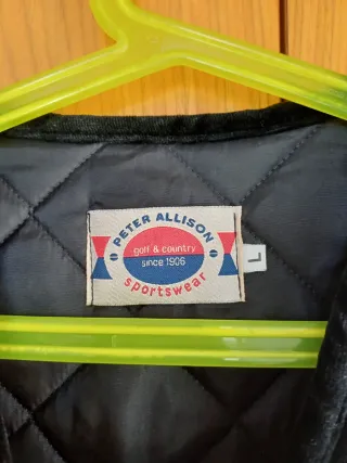 Gilet PETER ALLISON velluto trapuntato nero