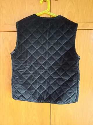Gilet PETER ALLISON velluto trapuntato nero