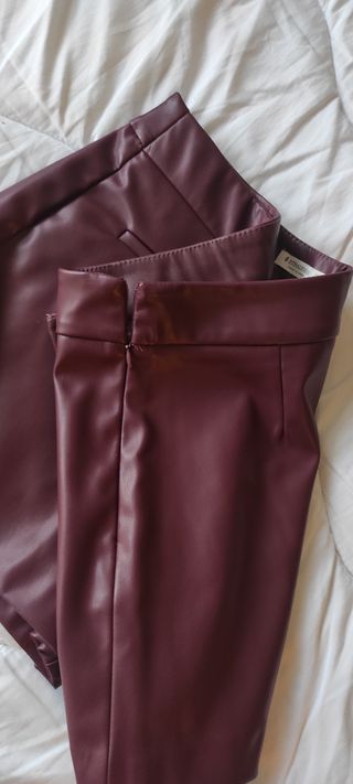 Falda - pantalón burdeos