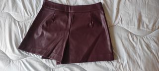 Falda - pantalón burdeos