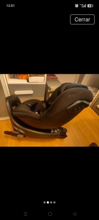 Silla de coche negra