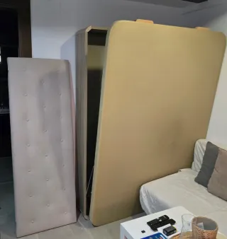 Canapé Madera 135cm + Cabecero Acolchado