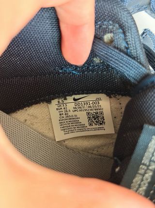 Nike Dunk Low Retro Georgetown Azul Cinza