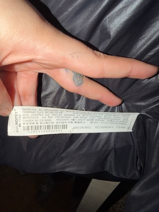 Chaqueta acolchada Zara Negra