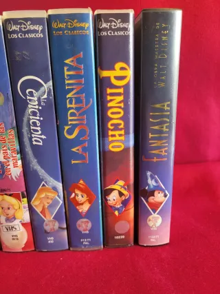 Lote 8 Películas VHS Disney Clásicos Español