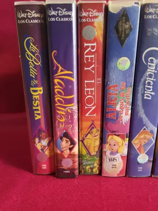 Lote 8 Películas VHS Disney Clásicos Español