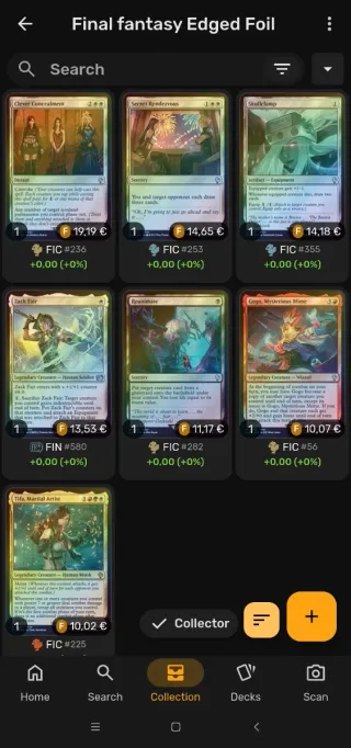 Lote Cartas Magic The Gathering FFVII Edged Foil