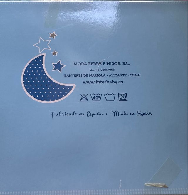 Capa de baño bebé Interbaby Algodón 100% nueva