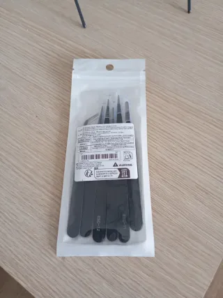 Juego 6 pinzas ESD antiestáticas